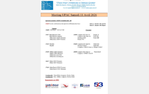 Meeting de rentrée U14 à SE