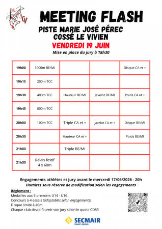 Meeting de l'AGCV
