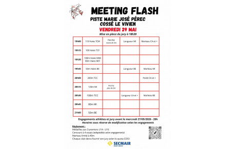 Meeting de l'AGCV #1 - vendredi 29 mai - Mise à jour horaire